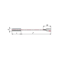 ДТС014-50М.В3.20/2.Ех-Т4 L=20мм, d=5мм, lкаб=2,0м УТ000014855